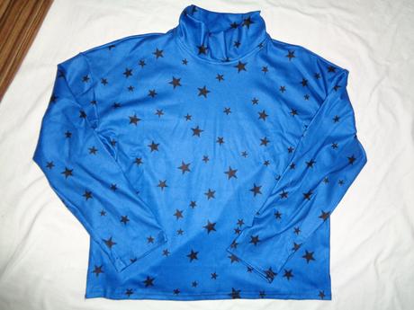 Luxusní modrý softshellový komplet s hvězdičkami, 38 / m