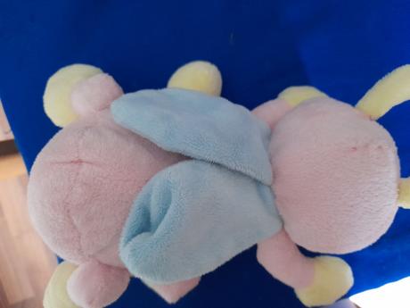 Růžovomodrý brouček plyšový,