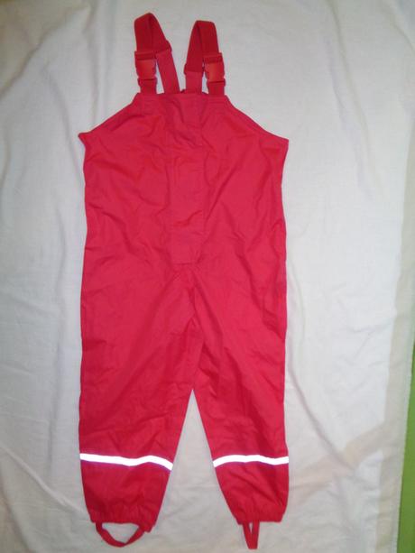 Sytě růžové nepromokavé šusťákové kalhoty 122/128, impidimpi,122 / 128