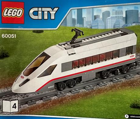 Lego city vysokorychlostní osobní vlak 60051,