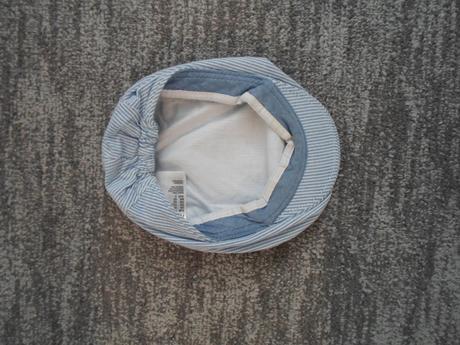 Modrá bílá čepice bekovka, h&m,92