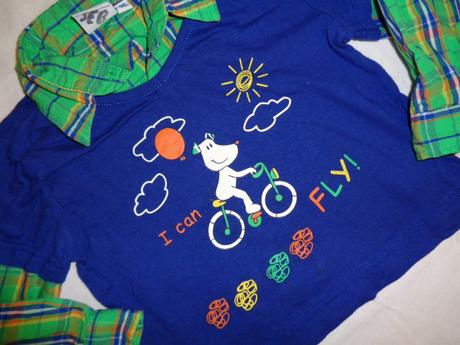 Nádherné tričko - košile - dva v jednom - pejsek, baby club,86