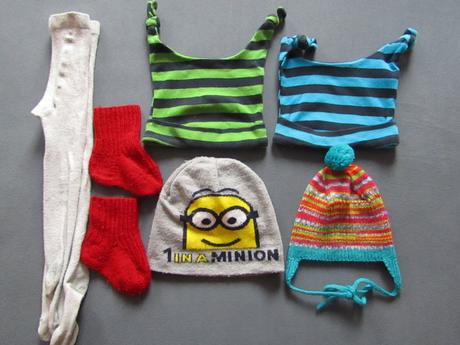 Punčocháče,čepice a teplé ponožky- vel.80/86/92, 86