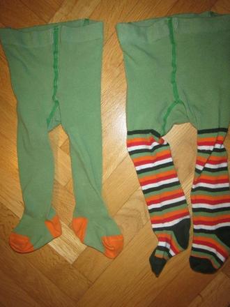 2 pack punčocháče zelené žabky, cherokee,80-86, cherokee,80