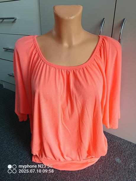 Tričko neón motýl střih vel."uni",