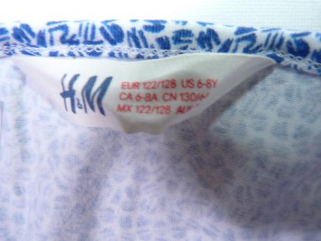 Bavlněný letní overal vel.128, h&m,128