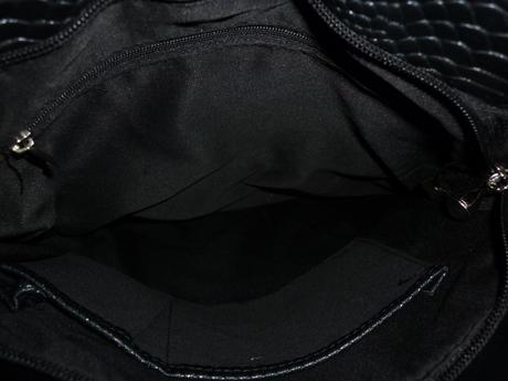 Černá kabelka / crossbody s krystalky swarovski, 