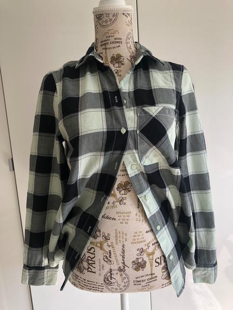 Kostkovana kosile, matovo - cerna h&m xxs, h&m,xs