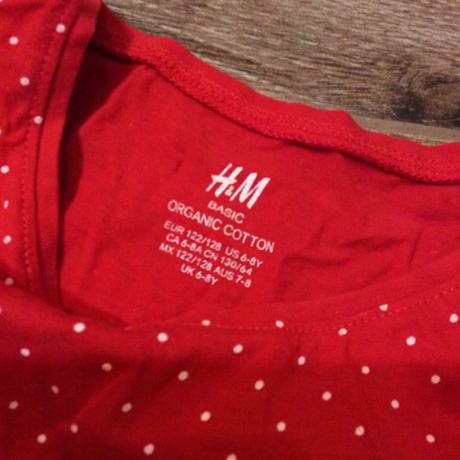 Puntíkaté bavlněné šaty, h&m,122