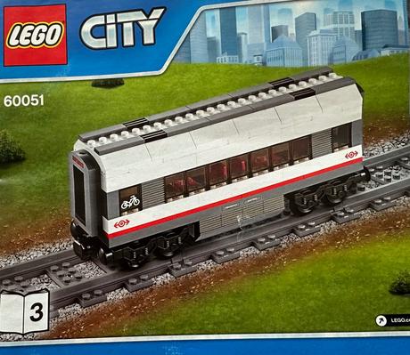 Lego city vysokorychlostní osobní vlak 60051,