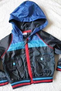 Modrá šusťáková bunda, f&f,86