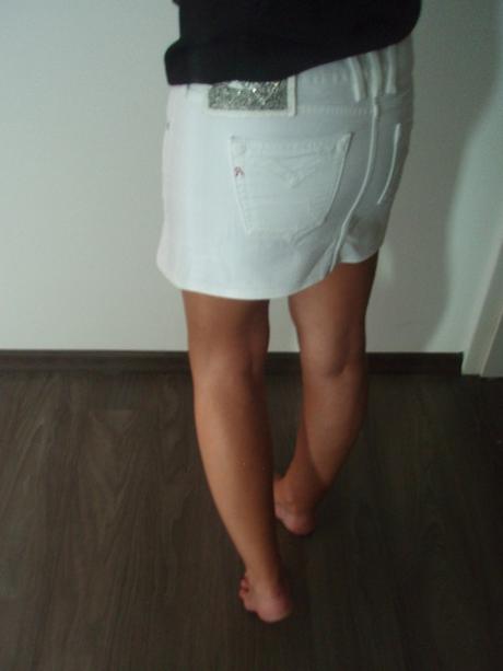 Bílá riflová/džínová sukně replay, replay,s