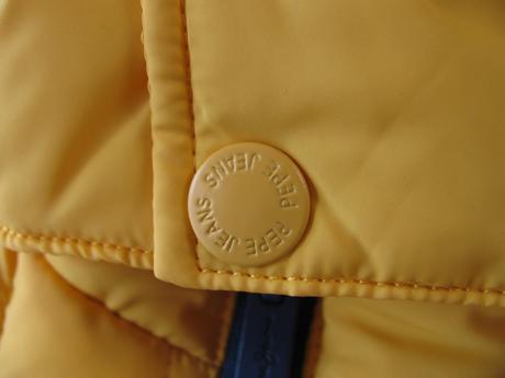Luxusní péřová prošívaná vesta s kapucí pepe jeans, pepe jeans,164