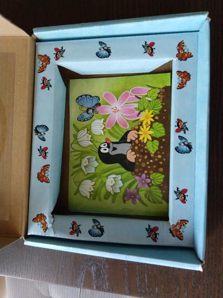 Dřevěné skládací kostky krtek dino, 