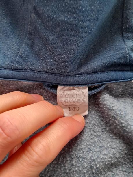 Modrá teplejší mikina zn. cool club, vel. 140, coolclub,140