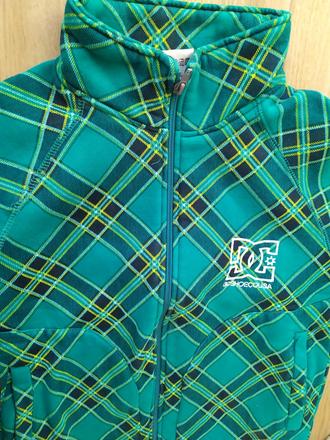 Zelenomodrá mikina dc, 140