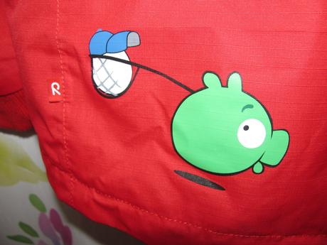 Přechodná chlapecká bunda s kapucí angry birds, reima,140