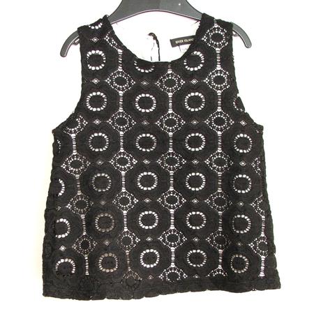 P169 sváteční bíločerná halenka vel. 116, river island,116