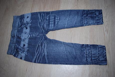 Legínky vzhled jeansy legíny, 92