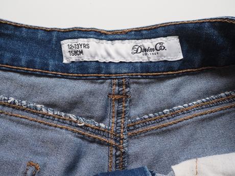 Riflové šortky vel 158, denim co,158