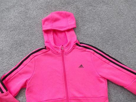 Neonově růžová mikina adidas, vel. 152, adidas,152