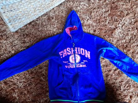 Modrá mikina 164 pro slečnu, 164