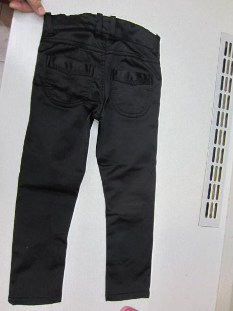 Luxusní lesklé černé kalhoty, , h&m,104