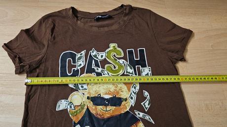 Tričko s kr. hnědé medvídek fishbone sister, fishbone