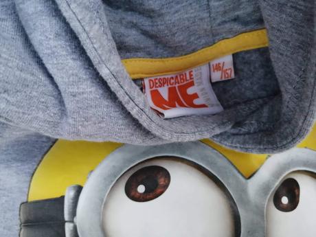 Mikina s kapucí mimoni vel. 146/152, 146