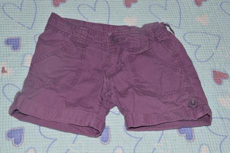 Fialové plátěné kraťasy, 7 let, zn. gap, regulace , gap,122