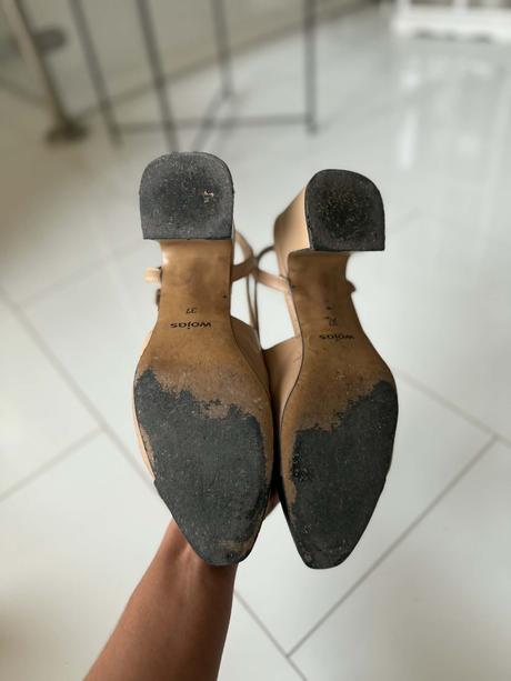 Kožené lodičky s otevřenou patou, wojas,37