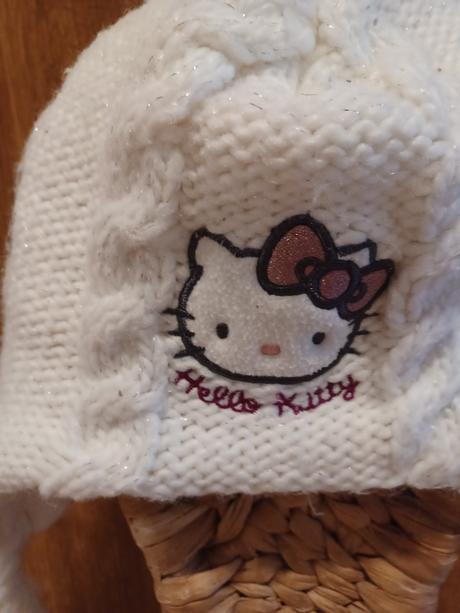 Čepice hello kitty, ušanka hello kitty 2-4 roky, c&a,104