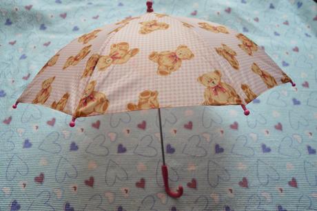 Dětský dívčí deštník deštníček happy rain vintage,