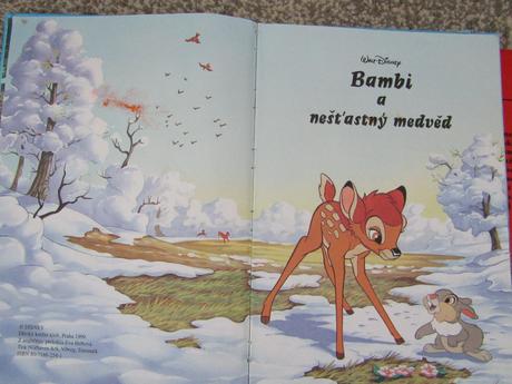 Knihy pro děti- walt disney aladin,bambi a mlaďata,