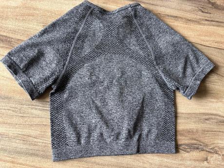 Šedý sportovní crop top, new yorker,xs