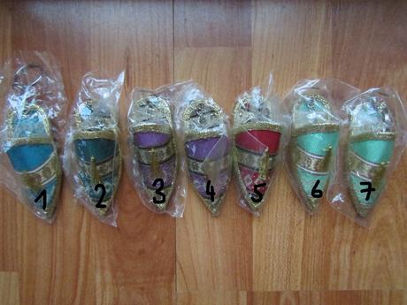 Přívěšek na klíče-nové 7 ks, 