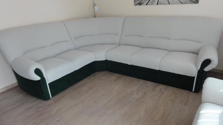 Rohová sedací souprava a křeslo, 