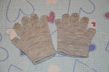 98 104 110 pletené prstové rukavičky, 104