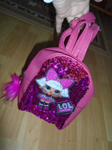 Batoh batůžek lol otáčecí flitry,