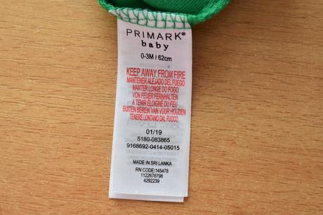 Body vel. 0 - 3m, primark,62