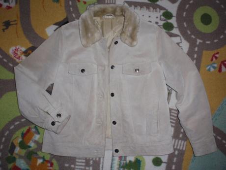 Bunda-bundička jaro/podzim kůže broušená-jelenice, l