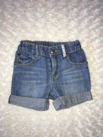 Modré riflové/džínové kraťasy h&m, h&m,86