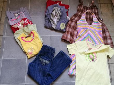 Mix dívčího oblečení 11ks 122-134, 122–134