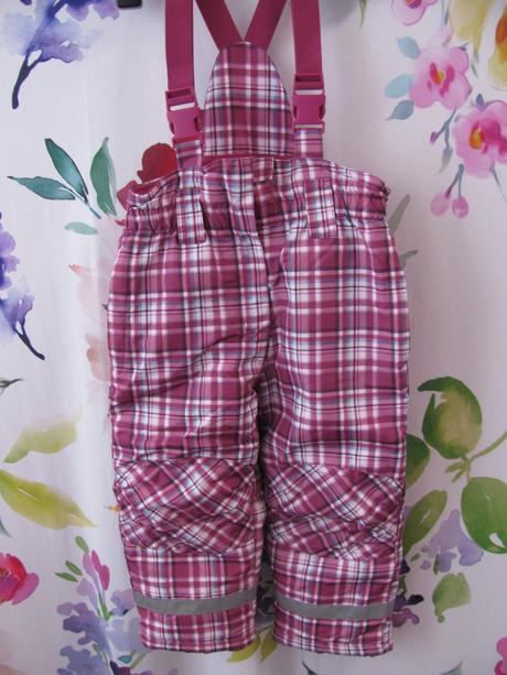 Krásné vínové kárované oteplováky topomini, topomini,92