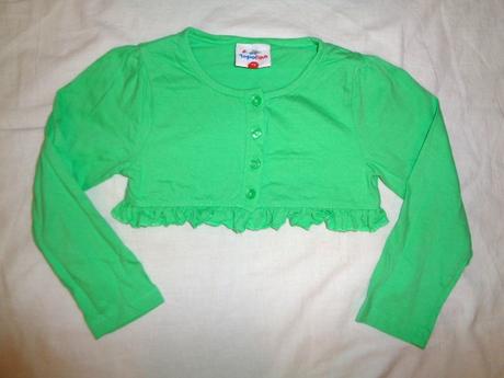 Nádherné svítivě zelené bavlněné bolérko, topolino,104