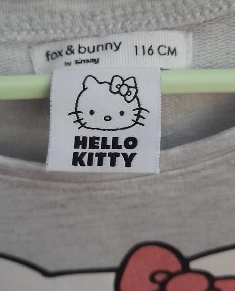Dívčí mikinové šatičky hello kitty v.116, hello kitty,116
