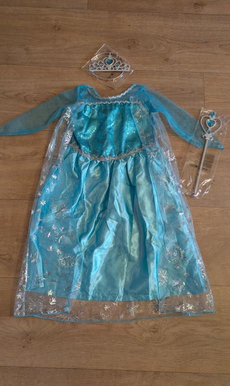 Ka116 karnevalový kostým elsa, frozen 4/5 let, 110, 