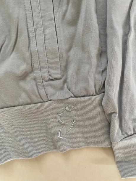 Stříbrná/šedá mikina, vel l i méně, golddigga, l