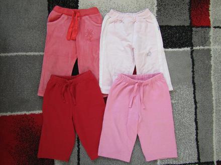 Tepláky pro holku vel.80 - 4ks, 80