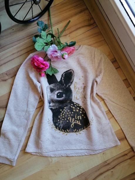 Mikina se zajíčkem, h&m,134
